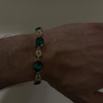 Green rhinestone bracelet - Image 5
