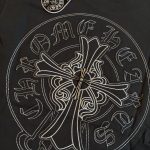 Chrome Hearts Men's Black and Grey T-shirt - Image 3