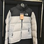 The North Face Men's Grey and White Jacket