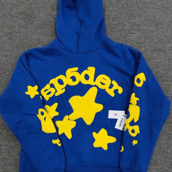 Spider Worldwide Men's Blue Hoodie