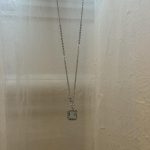 Sterling Silver blue crystal necklace - Image 5