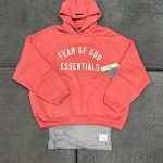 Fear of God Men's Red and Orange Hoodie