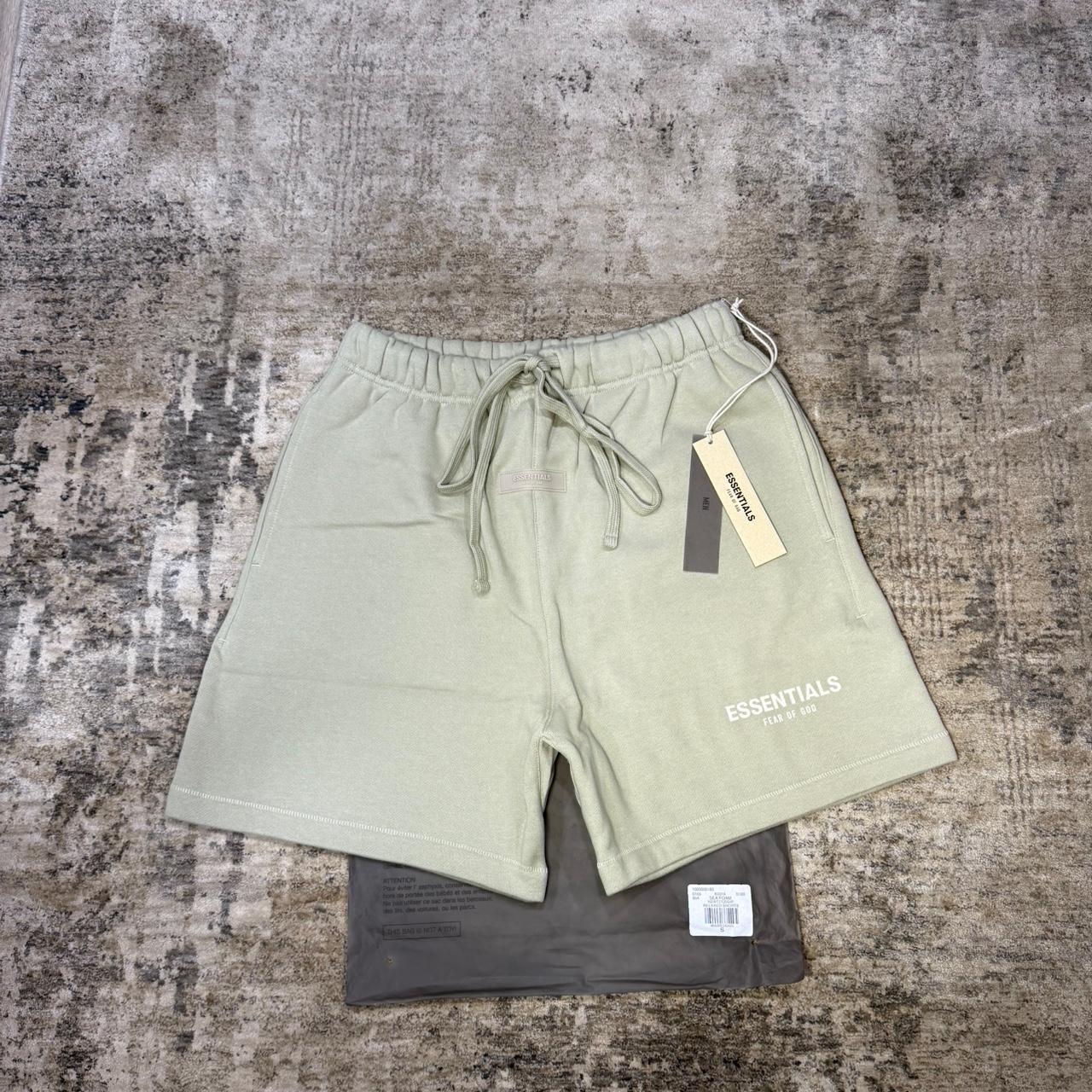 P0 Fear of God Men's Green and Khaki Shorts - Image 1