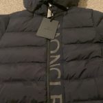 Moncler Men's Black and Navy Jacket - Image 2