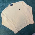 Polo Ralph Lauren Men's Cream and Yellow Jumper - Image 2