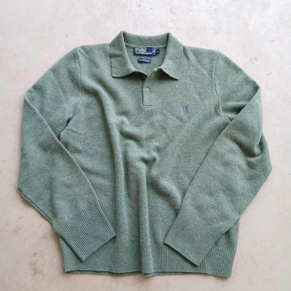 Polo Ralph Lauren Men's Green and Khaki Polo-shirts