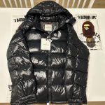 Moncler Men's Black and Navy Coat