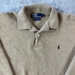 Polo Ralph Lauren Men's Tan and Brown Jumper - Image 2
