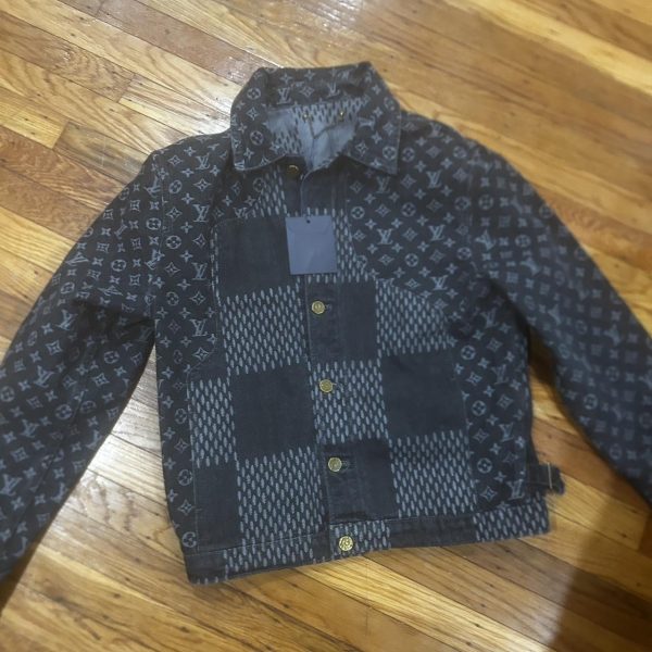 Louis Vuitton Men's Black and Navy Jacket