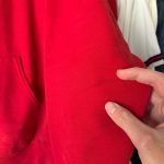 Jerzees Men's Red and White Hoodie - Image 3