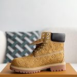 Louis Vuitton Men's Tan and Brown Boots - Image 6