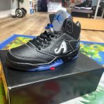 Jordan Men's Black and Pink Trainers - Image 4