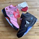 Jordan Men's Black and Pink Trainers