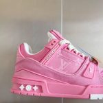 Louis Vuitton Women's Pink Trainers - Image 7