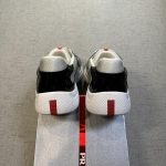 Prada Men's Black and Grey Trainers - Image 5