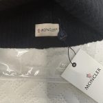 Moncler Men's Black and Navy Hat - Image 4