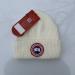 Canada Goose Men's Cream and White Hat - Image 3