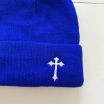 Men's Blue and White Hat - Image 4