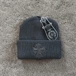 Men's Grey and Black Hat