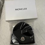 Moncler Men's Black and Navy Hat - Image 2