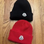 Moncler Men's Black and Red Hat