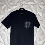 Amiri Men's Black and Navy T-shirt