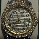 Men's Gold and Silver Watch - Image 2