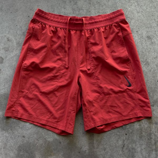 Nike Men's Red and Orange Shorts