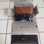 Ray-Ban Black and Brown Sunglasses - Image 3