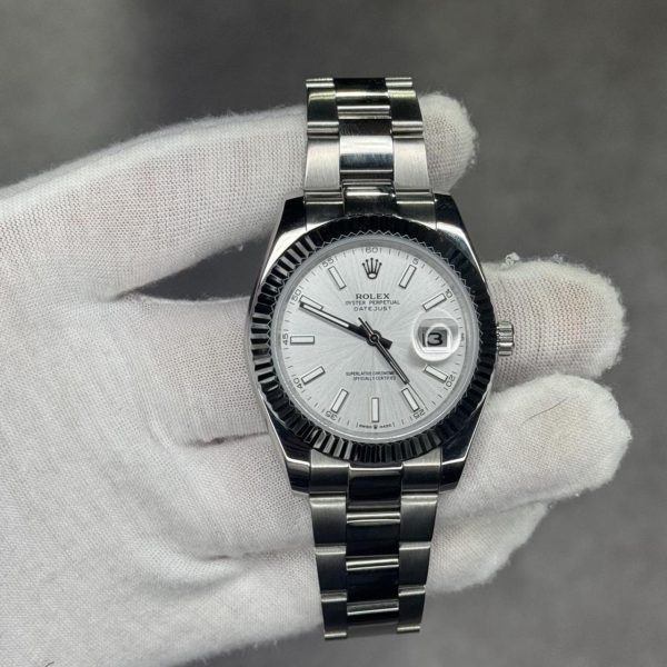 Men's Silver and Black Watch