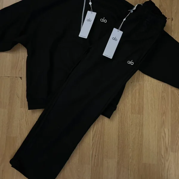 Alo Yoga Black Tracksuit Set Men's Size Small
