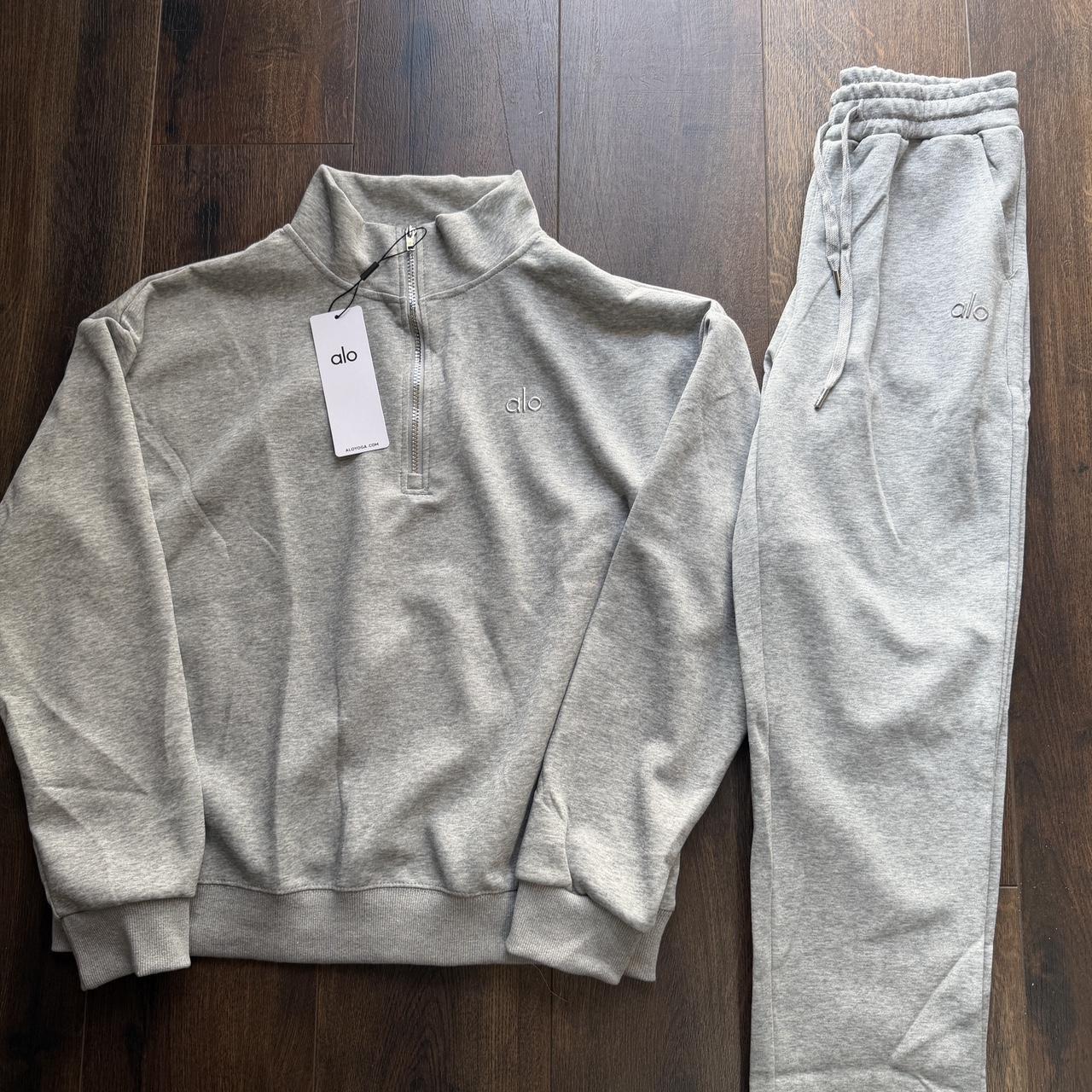 P0 Alo Yoga Men's Black and Grey Jumpsuit - Image 1